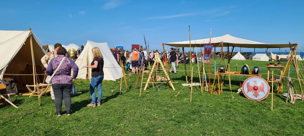 Open-plan camp display