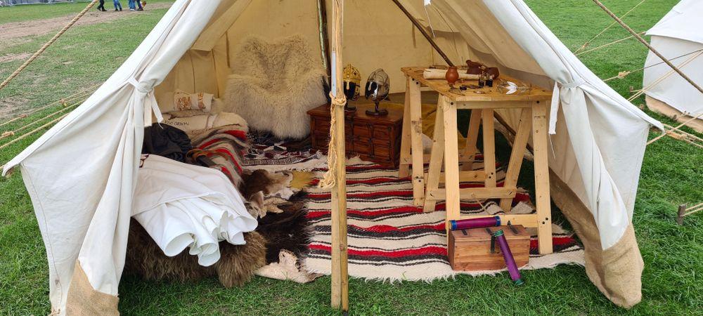 Officer's tent interior