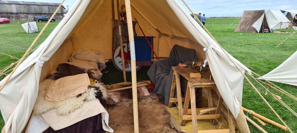 Officer's tent interior